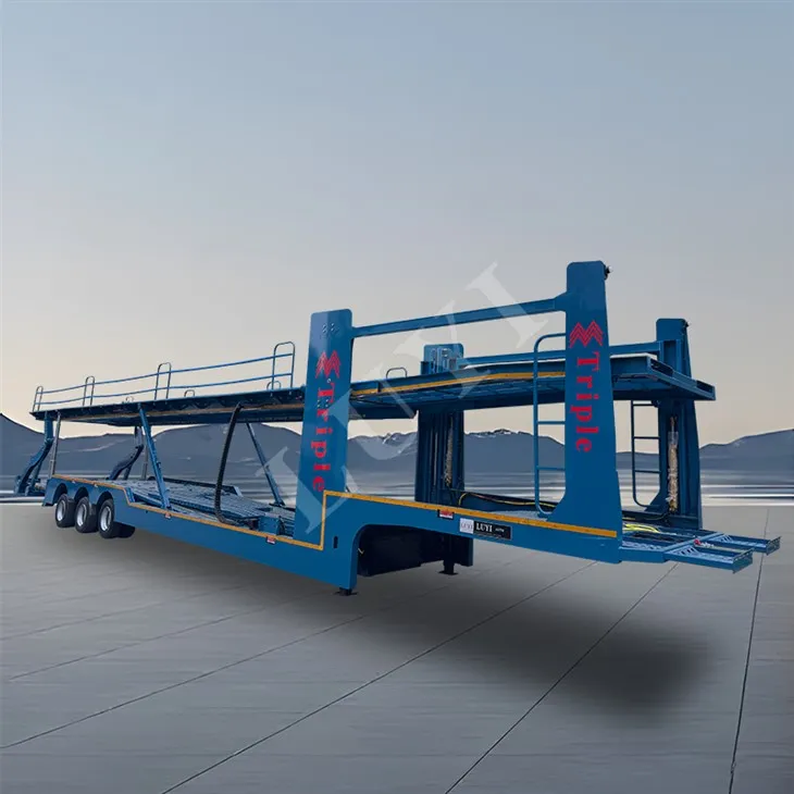 3 Qag 40 Ko Taw Ob Chav Decker Tsheb Thauj Semi Trailer