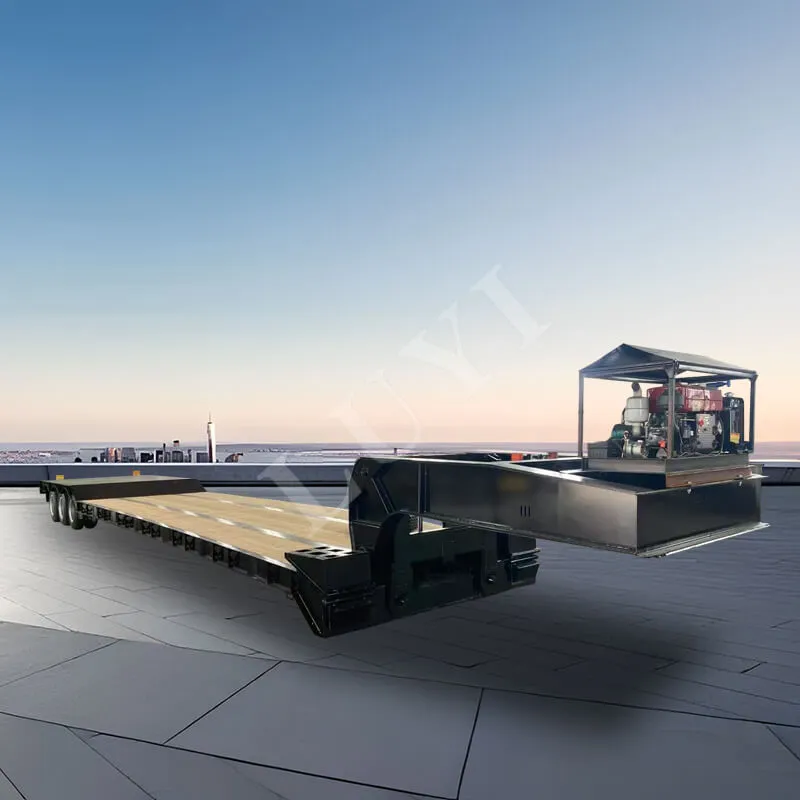 3 {-} Axle catchable Gooseneck Lowboy Semi-Trailer