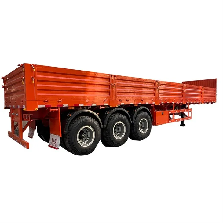 3 Axle Fence Trailer Cargo Sab Phab Ntsa Truck Semi Trailer