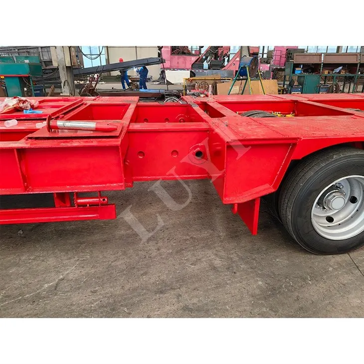 6 Axle Lowbed Semi Trailer With Dolly