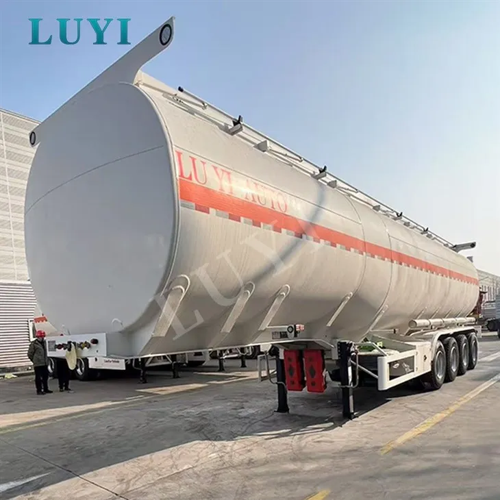 Fuel Oil Liquid Tanker Stainless Steel Water Transport Trailer high quality