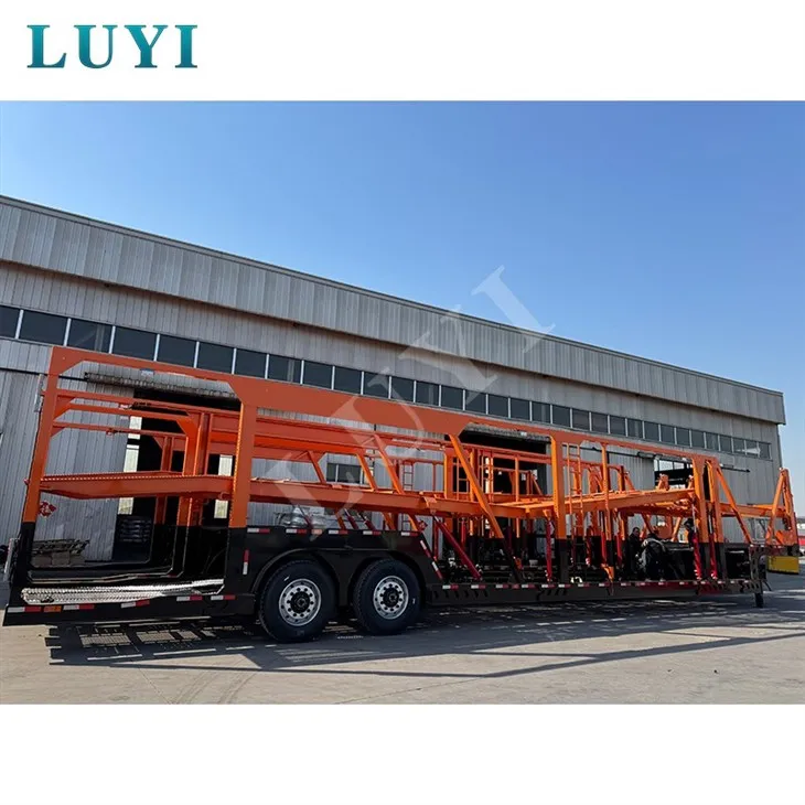 High - efficiency 2 {}}}} taus 8-chaw nres tsheb qhov chaw tsheb thauj Semi-Trailer