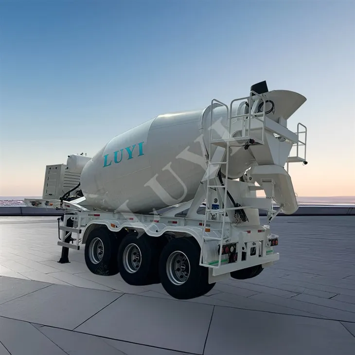 Peb- qag Cement Mixer Semi-trailer Nrog 12 Cubic Meters Peev Xwm