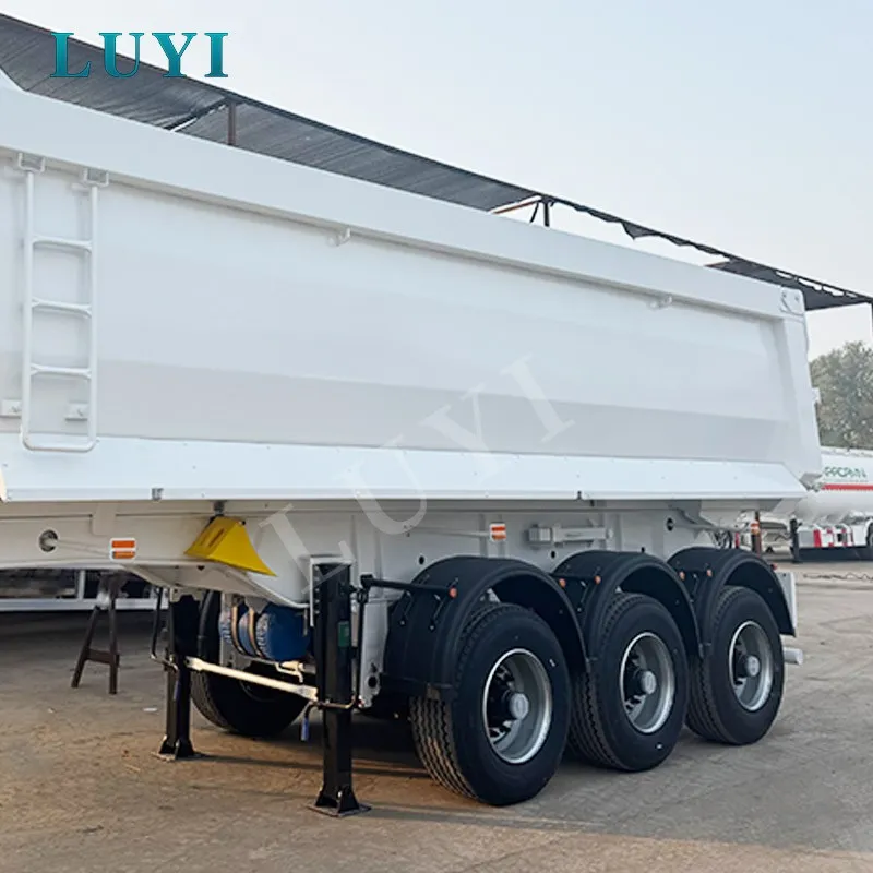 Three-axle U-shaped Hydraulic Adjustable Rear-tipping Semi-trailer best Three-axle U-shaped Hydraulic Adjustable Rear-tipping Semi-trailer best