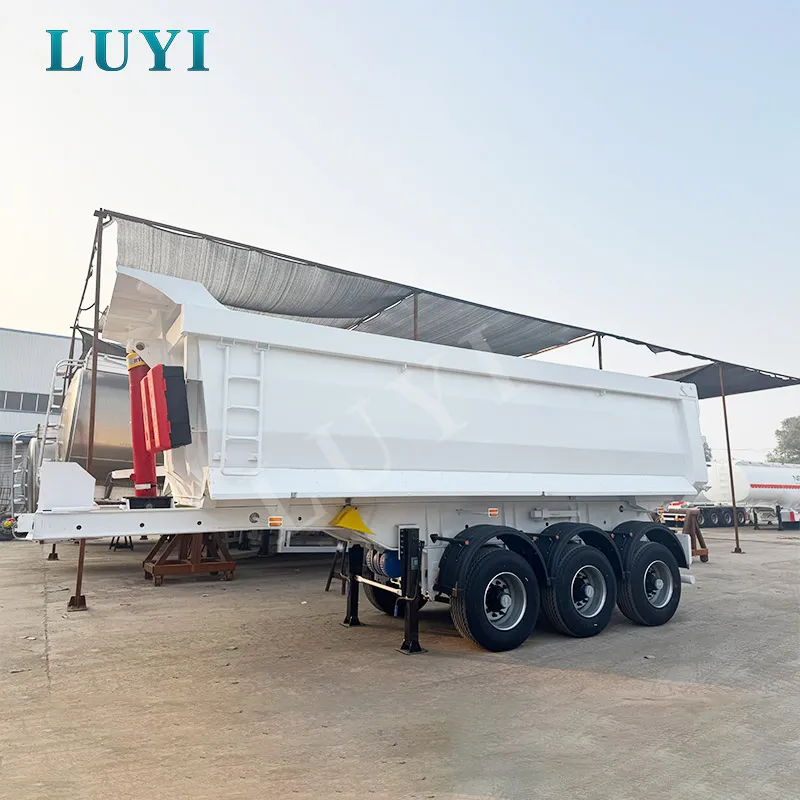 U-zoo li tus 60 T Tsheb -tipping Pob Tseg Semi-trailer